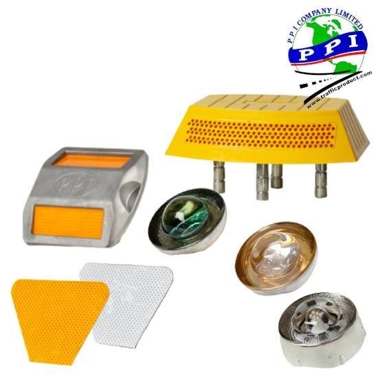 อุปกรณ์จราจรบนผิวถนน-หมุดสะท้อนแสง เป้าสะท้อนแสง สะท้อนเเสงสำหรับป้ายเเละรถยี่ห้อ ORALITE